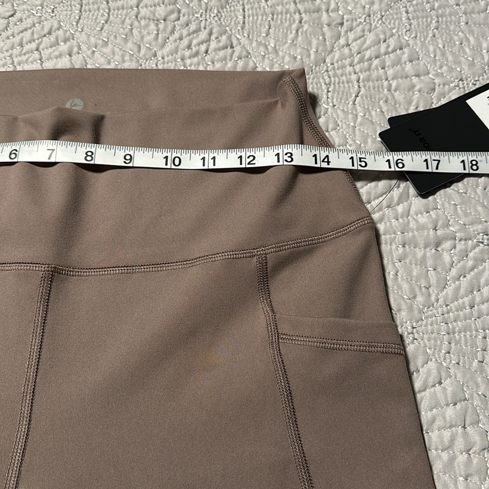 90 Degrees High Rise Cropped Mocha Leggings with Side Pockets, NWT’s, Size XL - Picture 5 of 7